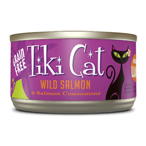 Tiki Hanalei Luau Wild Salmon Canned Cat Food  Tiki Cat, tiki dog, Tiki, Hanalei, Luau, Wild Salmon, Canned, Cat Food 